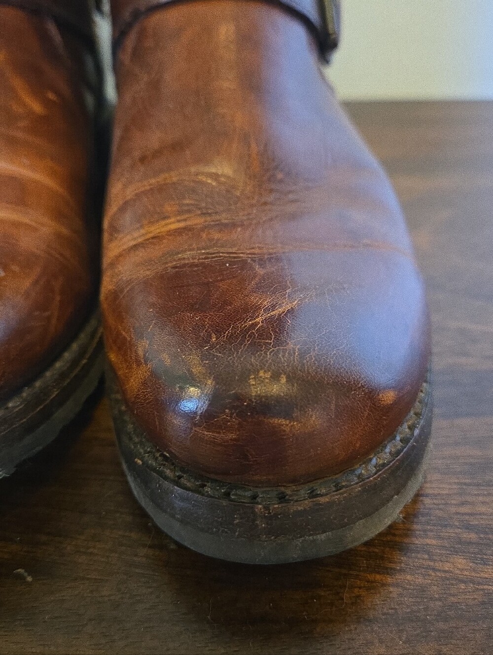 FRYE Veronica Short Boot Leather Antique Brown Womens 9 - Picture 5 of 11